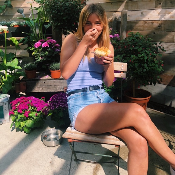 Brandy Melville Pants - Brandy Melville High Rise Jean Shorts